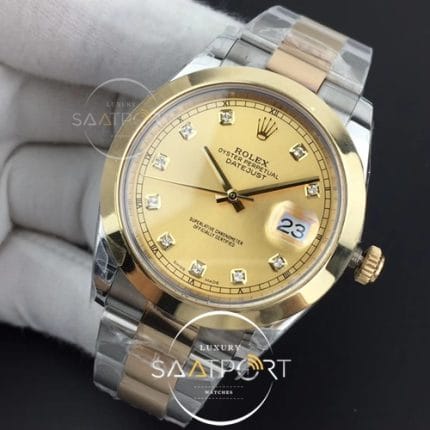 Rolex DateJust II 41mm GMF 1-1 Wrapped YG Diamond Dial on Super clon 3235 (3)