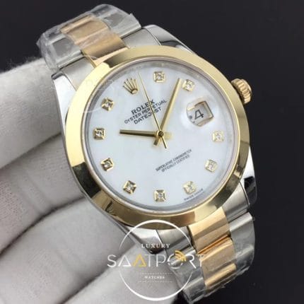 Rolex Eta saat DateJust II 41mm GMF 1-1 Best Edition MOP Diamond Dial Oyster Bracelet 3235 (2)