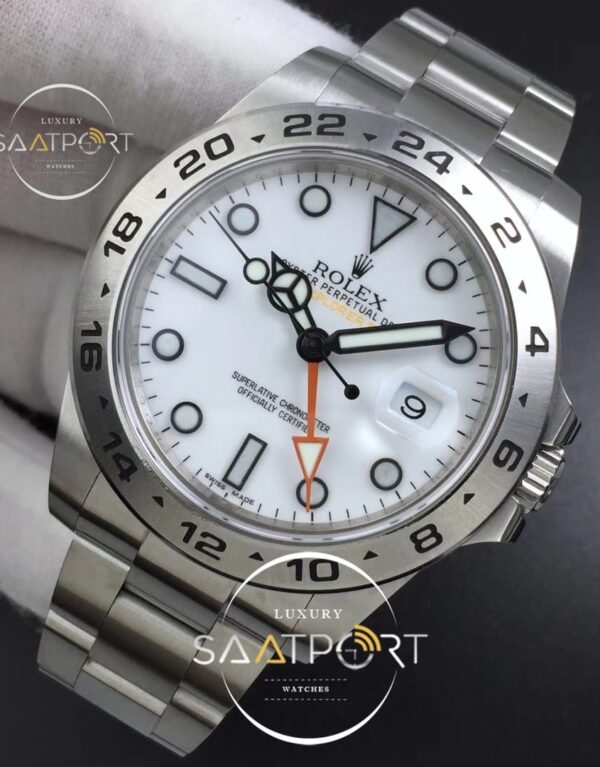 Rolex Explorer II 42mm 216570 Black 904L GMF White Dial Super Clone 3186 ETA