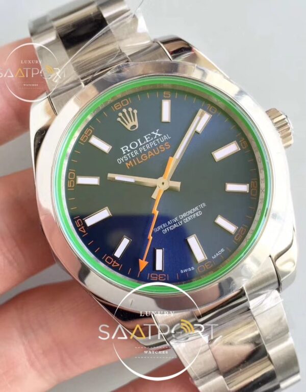 Rolex Milgauss 116400 GV ARF 1-1 Blue Dial Super clon3131 (2)