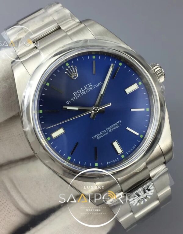 Rolex Oyster Perpetual 39mm 114300 ARF 1-1 Best Edition 904L Blue Dial SUPER CLON 3132 (2)