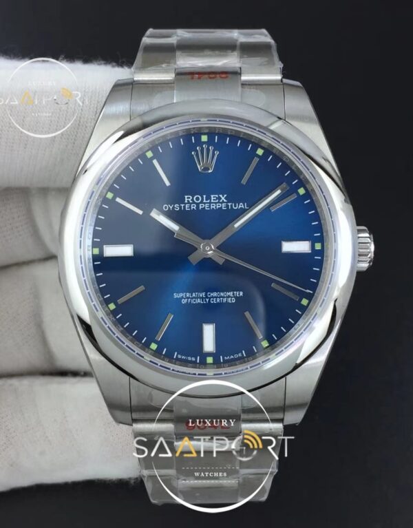 Rolex Oyster Perpetual 39mm 114300 GMF 11 Best Edition Blue Dial on SS Bracelet SA3132 (1)