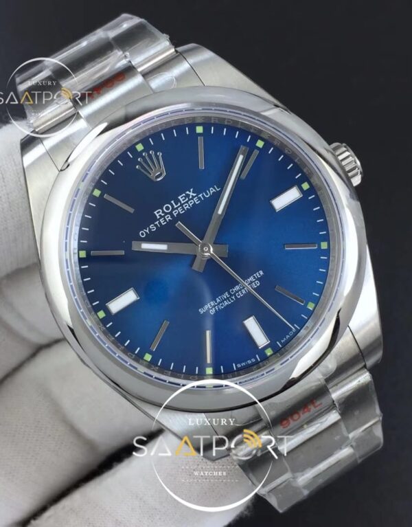 Rolex Oyster Perpetual 39mm 114300 GMF 11 Best Edition Blue Dial on SS Bracelet SA3132 (2)