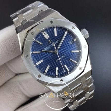 Royal Oak 37mm 15450 SS JF 11 Best Edition Blue Dial on SS Bracelet A3120 V5 (2)
