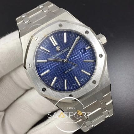 Royal Oak 41mm 15400 SS FKF 11 Best Edition Blue Textured Dial on SS Bracelet A3120 (2)