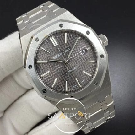 Royal Oak 41mm 15400 SS FKF 11 Best Edition Gray Textured Dial on SS Bracelet A3120 (2)