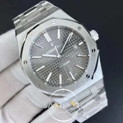 Royal Oak 41mm 15400 SS JF 11 Best Edition Gray Textured Dial on SS Bracelet A3120 V5 (2)