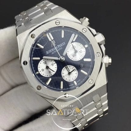 Royal Oak Chronograph SS BF Best Edition BlueWhite Dial on SS Bracelet A7750 (2)