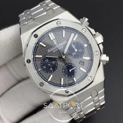Royal Oak Chronograph SS BF Best Edition GrayBlue Dial on SS Bracelet A7750 (2)