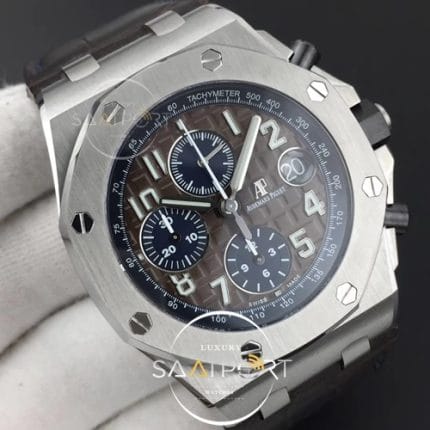Royal Oak Offshore 2018 SIHH JF 11 Best Edition Havana BrownBlue Dial on Brown Leather Stra (4)