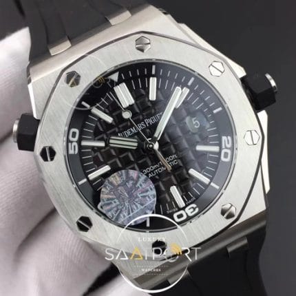 Royal Oak Offshore Diver 15710 JF 11 Best Edition Black Dial on Black Rubber Strap A3120 V (4)