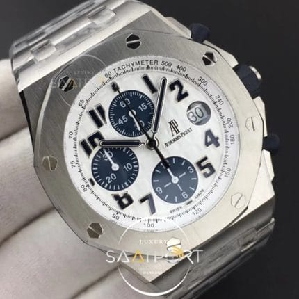 Royal Oak Offshore JF 11 Best Edition Navy on SS Bracelet A3126 V2 w Cyclops and DW Mod (4)