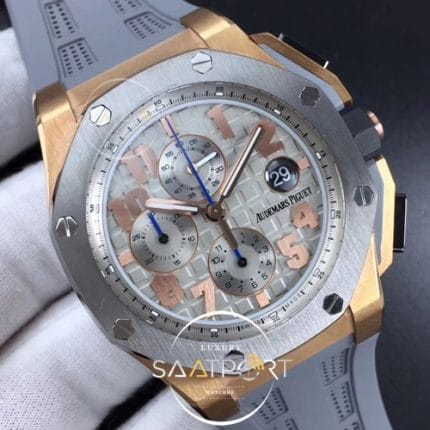 Royal Oak Offshore LeBron James Cermet Bezel JF Best Edition on Rubber Strap A3126 (4)