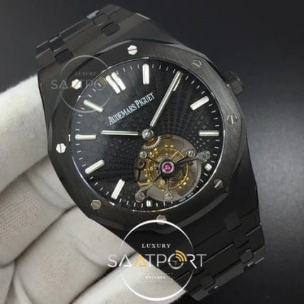 Royal Oak PVD Tourbillon R8F Best Edition Black Sunburst Tapisserie Dial on PVD Bracelet (2)