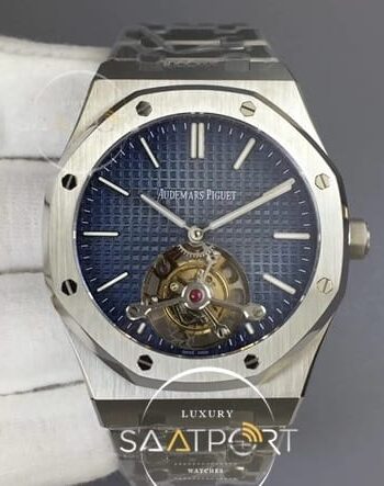 Royal Oak SS Tourbillon Blue Gradient Textured Dial on SS Bracelet (1)