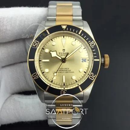 TUDOR Heritage Black Bay S&G 2018 ZF 1-1 Best Edition YG Dial on SSYG Bracelet SUPER CLON (1)