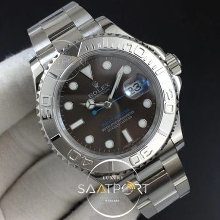 Yacht-Master 116622 904L SS GMF 11 Best Edition Baselworld Gray Dial on 904L SS Bracelet A2836 (2)