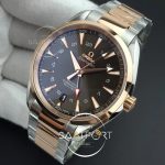 Omega Aqua Terra 150M GMT SSRG VSF 11 Best Edition Brown Textured Dial on SSRG Bracelet A8605 Super Clone