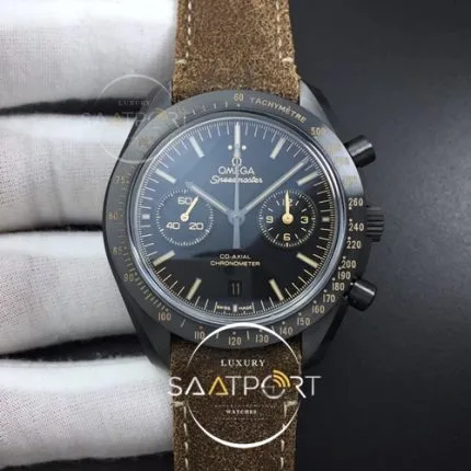 Omega eta saat Speedmaster Dark Side of The Moon Real Ceramic OMF 11 Best Edition Vintage Black on Bro (3)