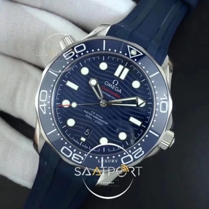OMEGA SAAT 2018 Seamaster Diver 300M VSF 11 Best Edition Blue Ceramic Blue Dial on Blue Rubber Strap A8800 V2 (2)