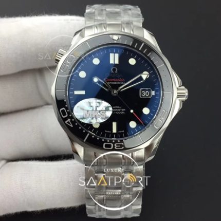 Omega Seamaster 300M Chronometer SS MKS 11 Best Edition Black Dial Black Ceramic Bezel on SS Bracelet A2824 V2