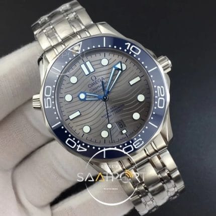 Omega 2018 Seamaster Diver 300M VSF Best Edition Blue Ceramic Gray Dial on SS Bracelet A8800 (2)