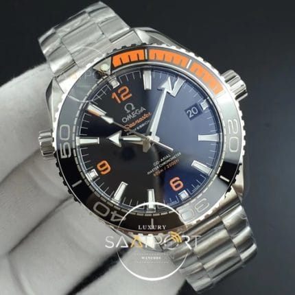 Omega Planet Ocean 43.5mm SS 3SF 11 Best Edition BlackOrange Bezel Black Dial on SS Bracelet A8900 (2)