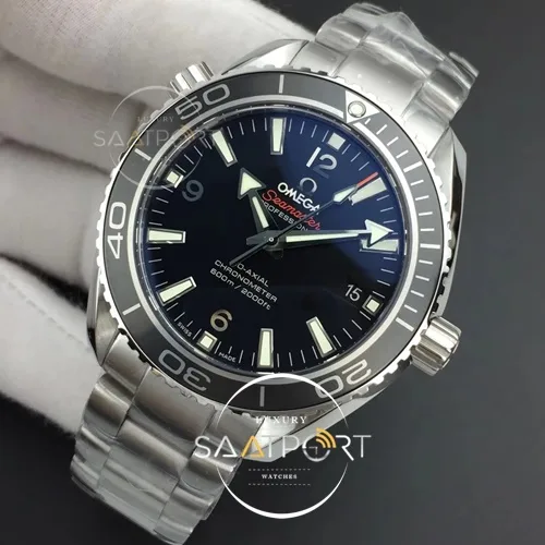 Omega Planet Ocean Professional Ceramic Bezel 45.5mm 11 VSF Best Edition Silver Markers A8500 Super Clone (3)
