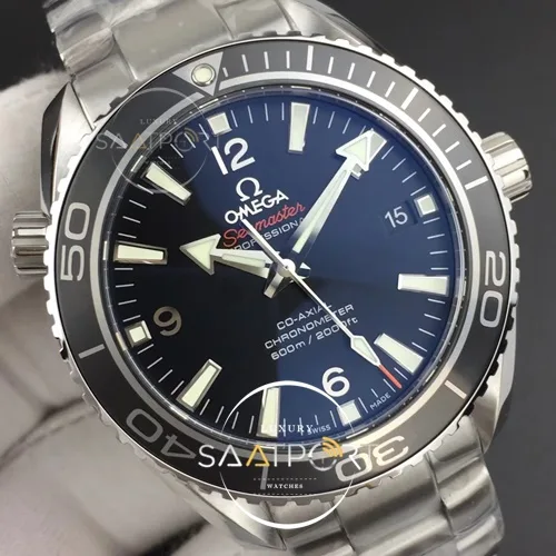 Omega Planet Ocean Professional Ceramic Bezel 45.5mm 11 VSF Best Edition Silver Markers A8500 Super Clone (4)