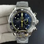 Omega Seamaster 300m Chrono Black Ceramic Bezel Black Dial Yellow Inner Bezel (1)