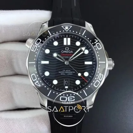 Omega eta saat 2018 Seamaster Diver 300M VS FACTORY Edition Black Ceramic Black Dial A8800 (1)