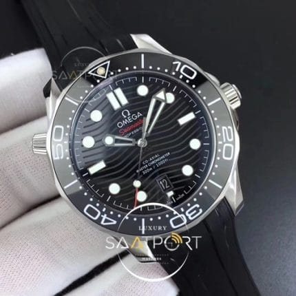 Omega eta saat 2018 Seamaster Diver 300M VS FACTORY Edition Black Ceramic Black Dial A8800 (2)