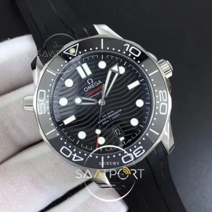 Omega eta saat 2018 Seamaster Diver 300M VS FACTORY Edition Black Ceramic Black Dial A8800 (2)