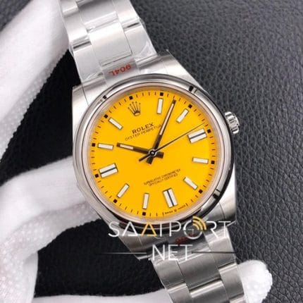 Rolex Oyster Perpetual 41 mm Sarı Kadran 2020 124300 (2)