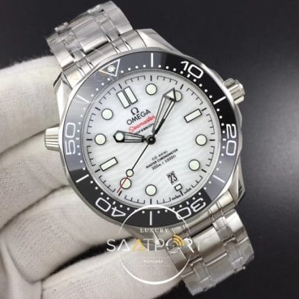 omega eta saat 2019 Seamaster Diver 300M VSF 11 Best Edition on Black Ceramic White Dial on SS Bracelet A8800 (2)