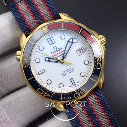 omega eta saat Seamaster Diver 300M YG Commander’s Watch MKF Best Edition on Nylon Strap A2824 (2)