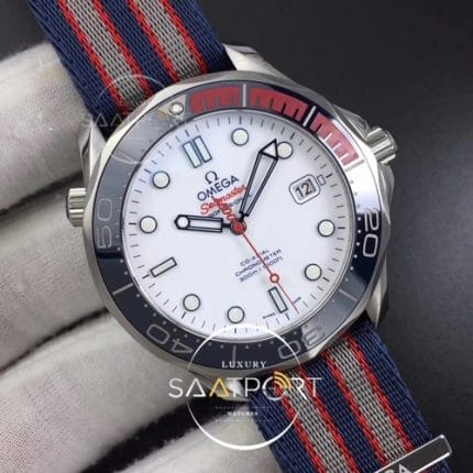 omega eta saatSeamaster Diver 300M SS Commander’s Watch MKF Best Edition on Nylon Strap A2824 (2)