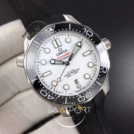omega saat 2019 Seamaster Diver 300M VSF 11 Best Edition Black Ceramic White Dial on Black Rubber Strap A8800 (1)