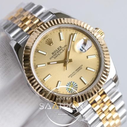 Eta Saat Rolex sarı kadran Jh factory 3235 Eta Mekanizma (2)