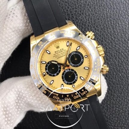Rolex Daytona Eta Saat Sarı Kadran Silikon Kordon Bp FACTORY Factory (1)