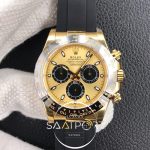 Rolex Daytona Eta Saat Sarı Kadran Silikon Kordon Bp FACTORY Factory