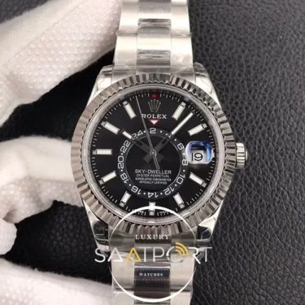 Rolex Sky-Dweller 326934 Siyah Kadran 42mm Super Clone ETA