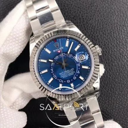 Rolex Sky Dweller Mavi kadran eta saat super clon (2)