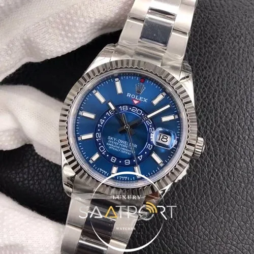 Rolex Sky Dweller Mavi kadran eta saat super clon (3)