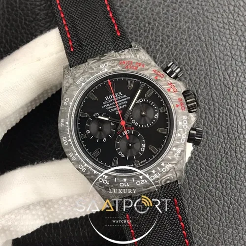 Rolex karbon saat daytona carbon eta saat 4130 eta saat (2)