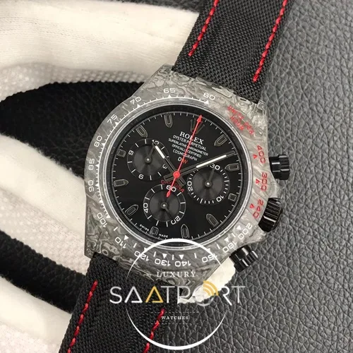 Rolex karbon saat daytona carbon eta saat 4130 eta saat (3)