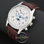 Longines Master Collection Moon Otomatik Kahve Deri Kordon