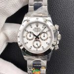 Rolex Daytona Noob V4 4130 Eta Mekanizma Gümüş Kasa swiss eta saat