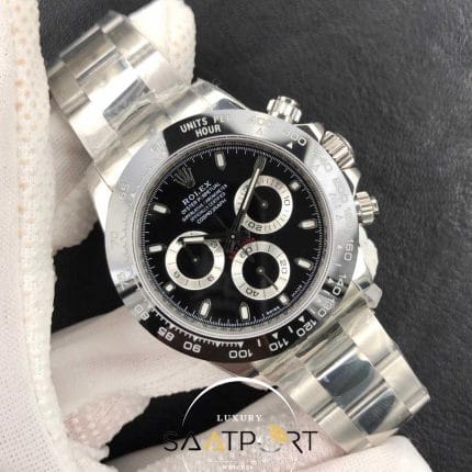 Rolex Daytona black Noob V4 4130 Super Clon swiss ceramic Bezel