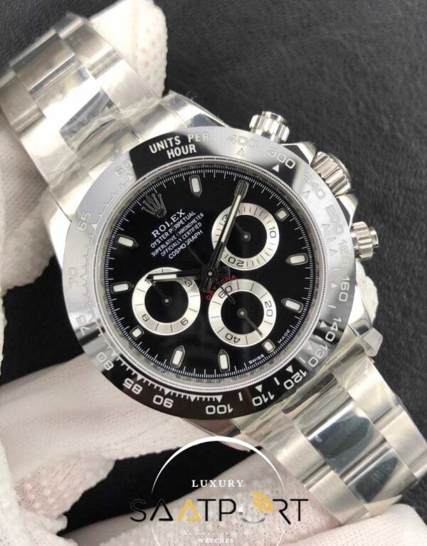 Rolex Daytona black Noob V4 4130 Super Clon swiss ceramic Bezel